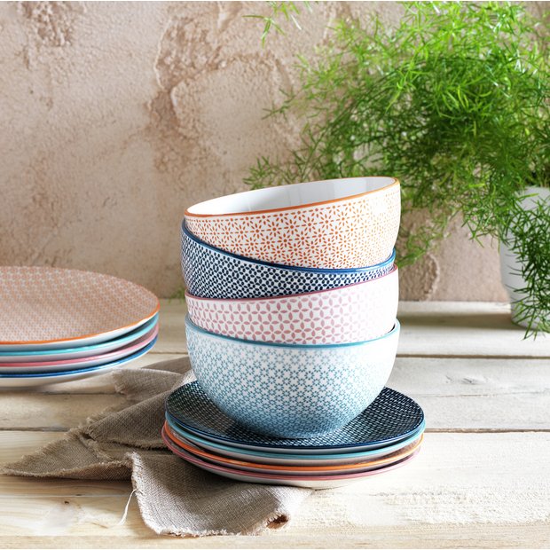Argos Home Tilda Blossom 12 piece dinner set (British brand)