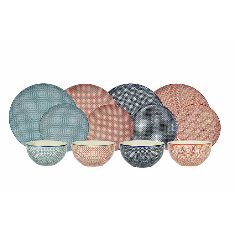Argos Home Tilda Blossom 12 piece dinner set (British brand)