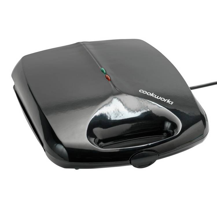 Cookworks 4 Portion Sandwich Toaster black - British product