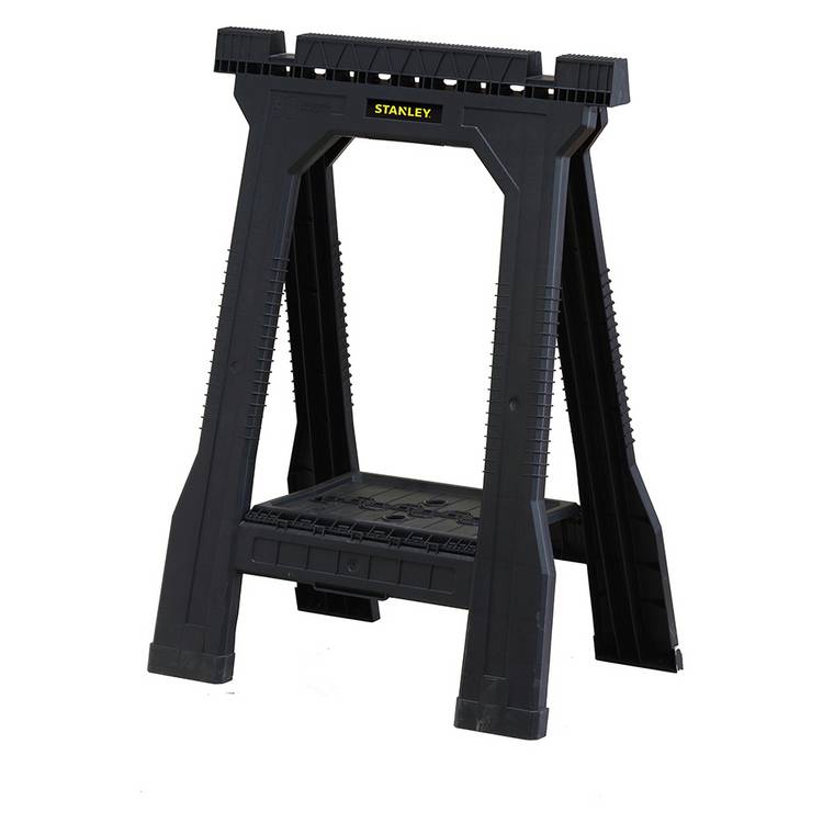Stanley Junior Sawhorse twin set with anti-slip feet, imported from the UK