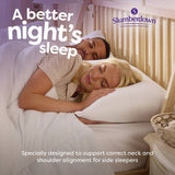 Slumberdown firm support pillow 2 pack, imported from the UK