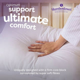 Slumberdown firm support pillow 2 pack, imported from the UK