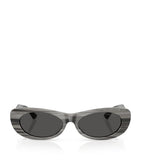 Jimmy Choo oval logo sunglasses grey acetate (British brand)