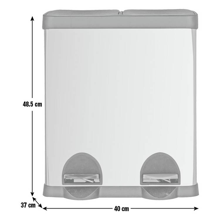Habitat twin compartment recycling bin 30 litre, UK version