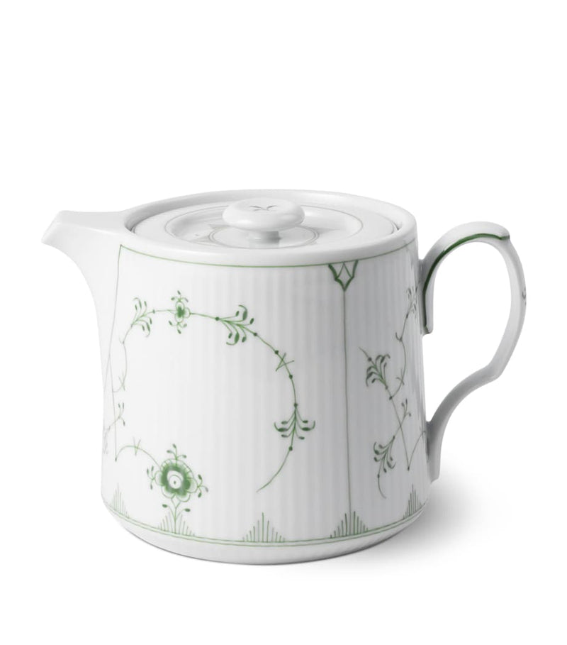Royal Copenhagen fluted porcelain teapot 750ml, imported from the UK