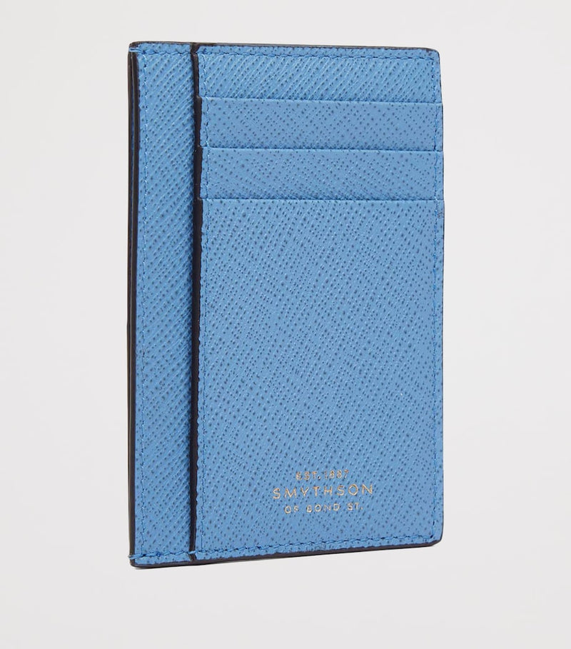 Smythson Panama Compact Card Holder cross-grain leather (British brand)