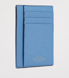 Smythson Panama Compact Card Holder cross-grain leather (British brand)