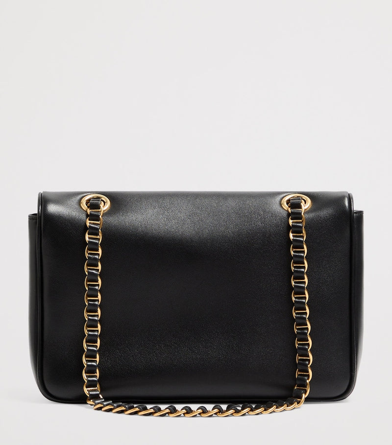 Valentino Garavani Djuna lambskin shoulder bag with gold VLOGO hardware, UK version