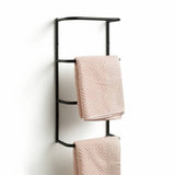 Habitat wall mounted towel holder matt black 52cm - British product