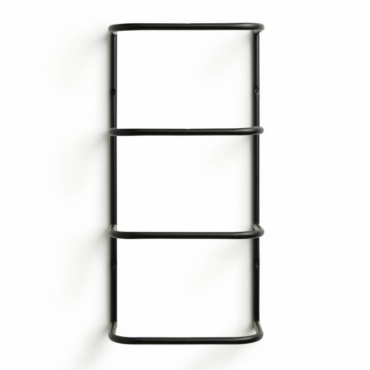 Habitat wall mounted towel holder matt black 52cm - British product