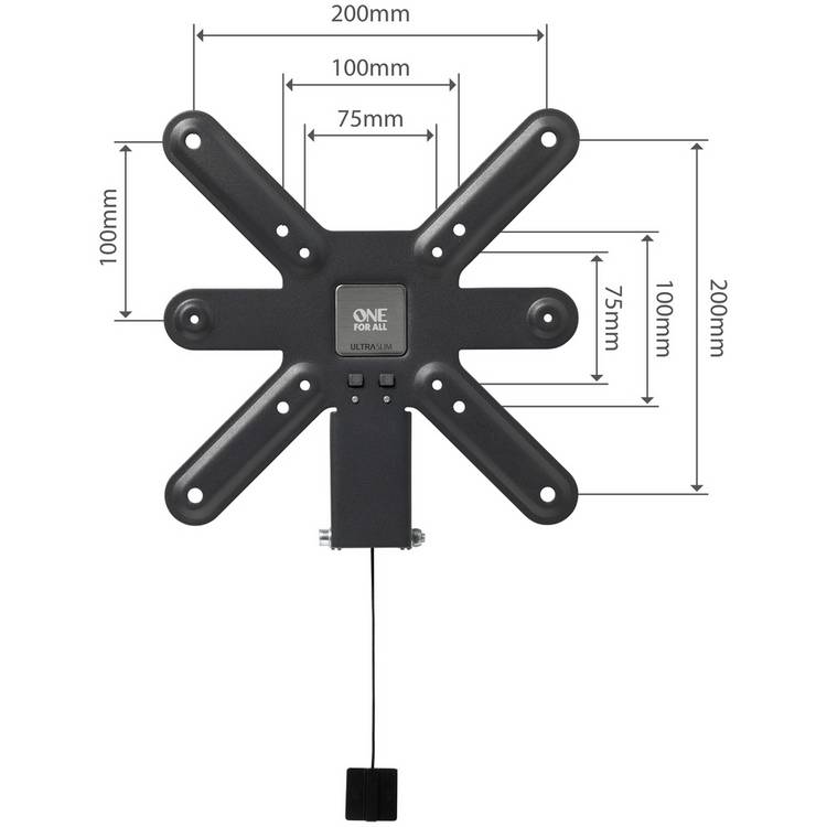 One For All ultra slim tilt TV bracket for 13-43 inch screens, imported from the UK