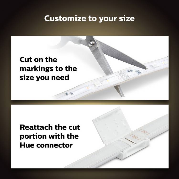 Philips Hue Lightstrip Plus 3m smart LED lighting (British brand)