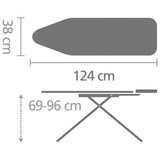 Brabantia ironing board 124x38cm in Spring Bubbles, UK version