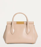 Dolce&Gabbana leather top-handle bag with gold-tone hardware, imported from the UK