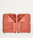 Delsey check-in suitcase with compartmentalised interior and accessory bags, 82cm height - British product
