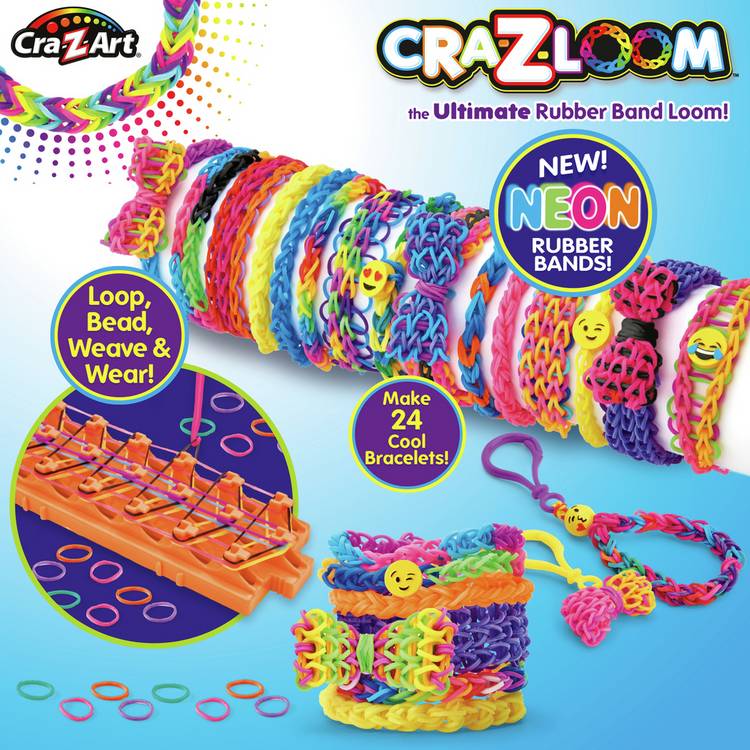 Cra-Z-Loom Band Maker craft kit with 600 bands (British brand)