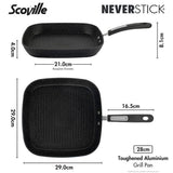 Scoville Neverstick grill pan 28cm, imported from the UK