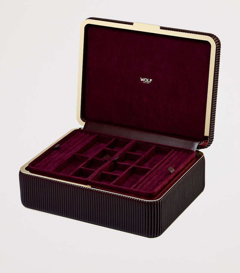 WOLF Large Bella jewellery box - British product
