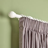 Argos Home white wooden fixed curtain pole 300cm - British product