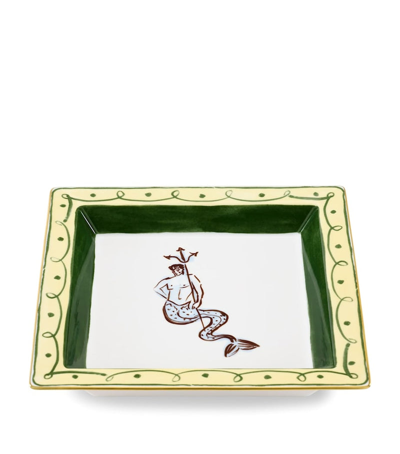 Ginori 1735 Il Viaggio di Nettuno porcelain tray 24.5cm, UK version