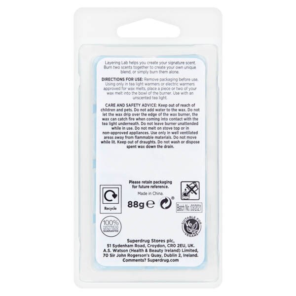 Superdrug Layering Lab Frag Blossom Wax Melts GOODS Superdrug