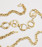 Chloé Script gold-tone brass belt - British product