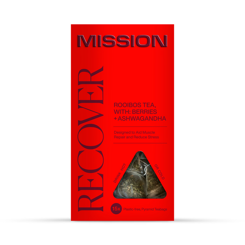 Mission Recover Rooibos tea berry ashwagandha 15 bags - British product