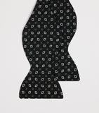 Dunhill mulberry silk printed bow tie - British product
