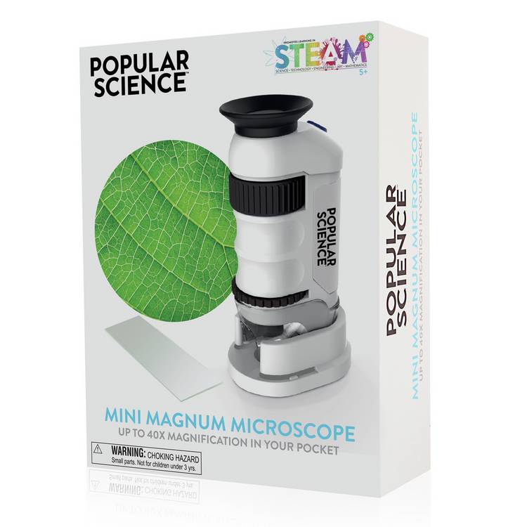Popular Science microscope with 20x-40x zoom, UK version