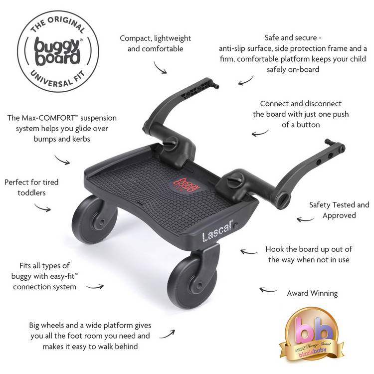 Lascal Mini BuggyBoard toddler pushchair accessory (British brand)