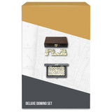 Craftsman Wood Veneer Deluxe Dominoes set, UK version