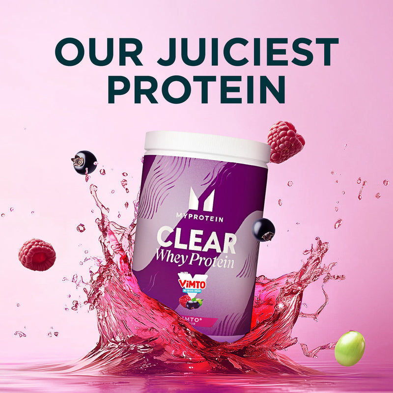 Myprotein Clear Whey Protein Vimto 261g, imported from the UK