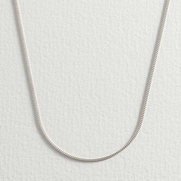Revere sterling silver fine curb chain 20 inch - British product