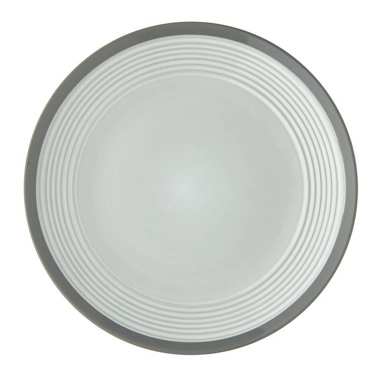 Argos Home ribbed stoneware dinner set grey 16 piece - British product