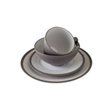 Argos Home ribbed stoneware dinner set grey 16 piece - British product