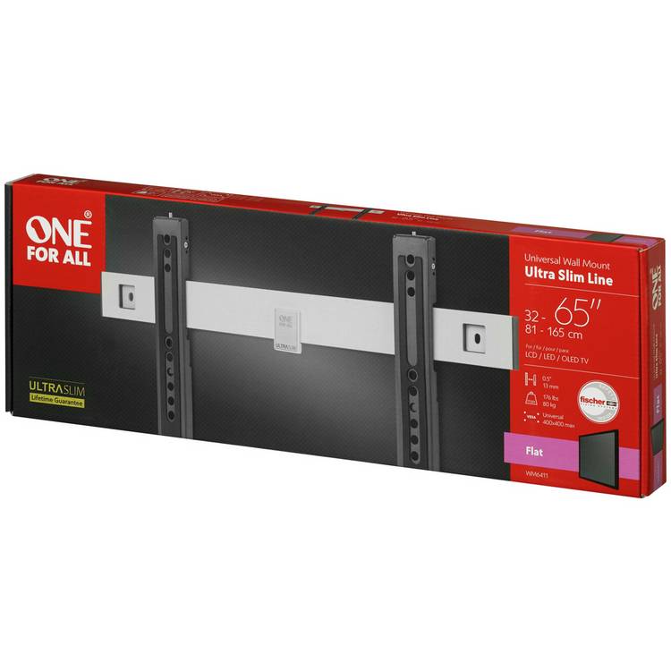 One For All WM6411 ultra slim TV bracket - British product