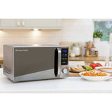 Russell Hobbs compact microwave 800W 20L stainless steel, imported from the UK