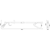 Aidapt folding reacher grab stick 65cm (British brand)