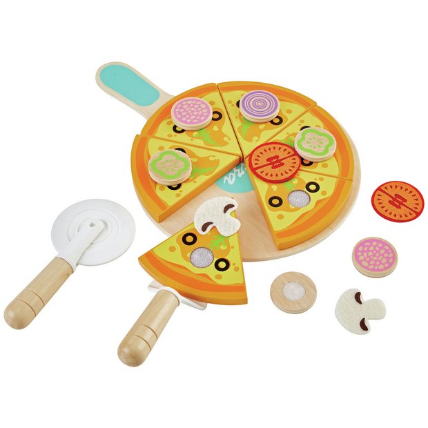 Chad Valley wooden pizza set, imported from the UK