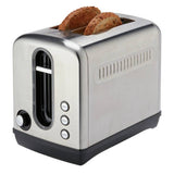Cookworks illuminated 2 slice toaster brushed stainless steel (British brand)