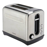 Cookworks illuminated 2 slice toaster brushed stainless steel (British brand)