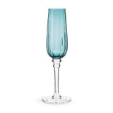 Habitat Japonica prosecco glasses set of 4 teal, imported from the UK