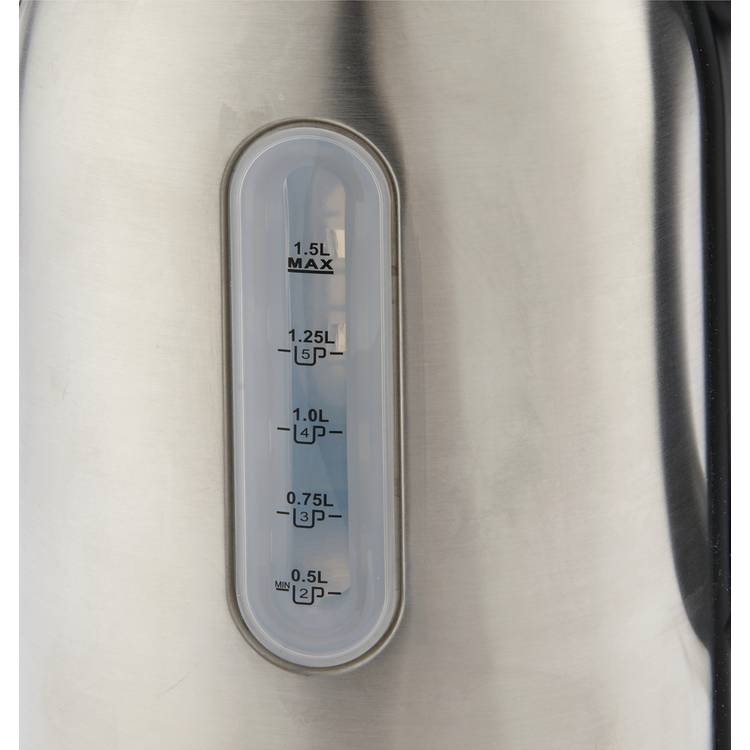 Cookworks illuminated kettle stainless steel 1.5 litre, UK version