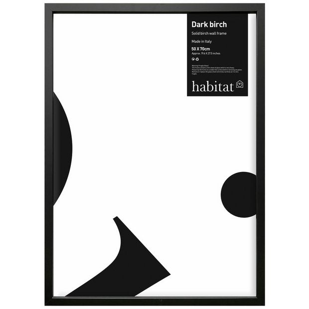 Habitat dark birch picture frame 50x70cm, imported from the UK