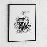 Habitat dark birch picture frame 50x70cm, imported from the UK