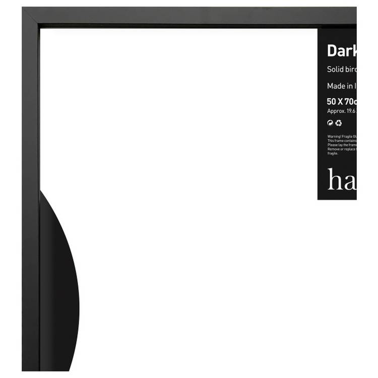 Habitat dark birch picture frame 50x70cm, imported from the UK
