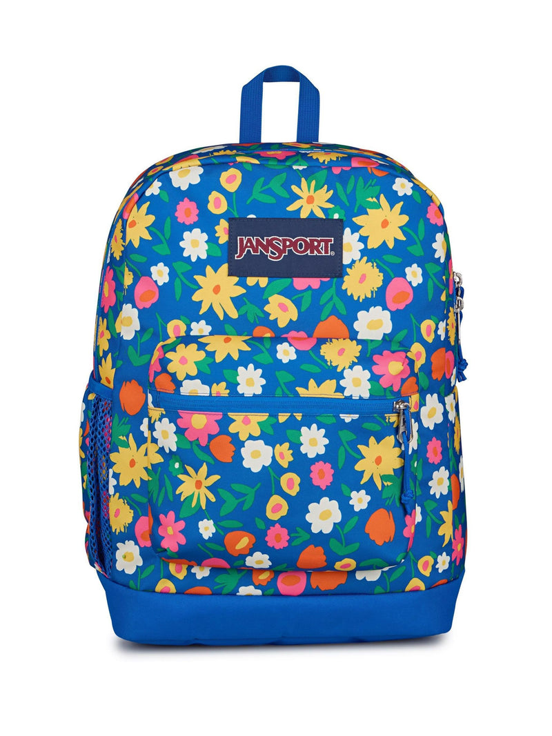 Jansport backpack Blue Floral Cross Town Plus, imported from the UK