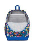 Jansport backpack Blue Floral Cross Town Plus, imported from the UK