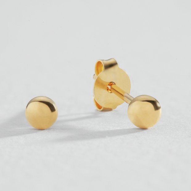 Revere 9ct gold plated stud earrings, UK version