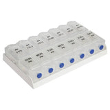 Safe and Sound weekly AM PM pill box - British product